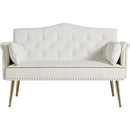 CREAM WHITE 2 SEATER SOFA