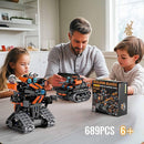 STEM Building Toys for Kids 6-14, 5in1 STEM Robot Building Kit for Kid, Remote & APP Controlled Tank Bulldozer Robot Building Blocks Set Birthday Xmas Gifts Ideas for Boys Girls (689PCS) by TinyTreasures Baby Boutique
