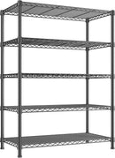 REIBII Storage Shelves 71" H Tall Wire Shelving Unit Sturdy Metal Shelves Adjustable Wide Pantry Shelves 5 Tier Deep Heavy Duty Metal Shelving Load 1500LBS,Dorm Room Essentials Dorm Storage Rack by TinyTreasures Baby Boutique