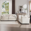 Elegant Oversized Sectional Sofa Set With Deep Seats And Flexible Layout by HouseOfZazla