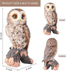 WONDER GARDEN Owl Statue Decor, Outdoor Resin Owl Figurine Sculpture for Home Porch Patio Lawn Yard Decorations or Housewarming Gifts by CozyNest Decor