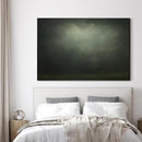 SIGNWIN 46"x72" Extra Large Framed Wall Art Moody Green Abstract Cloudscape, Minimalist Atmospheric Print for Home Living Room Bedroom Decor (Frame Assembly Required) by CozyNest Decor