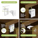 SKYLA HOMES Magnetic Cabinet Locks Baby Proofing Child Safety - The Safest Quickest and Easiest Multi-Purpose 3M Adhesive Child Proof Latches, No Screws or Tools Needed (4 Pack) by TinyTreasures Baby Boutique