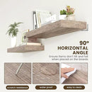 Deep Floating Shelves for Wall | 36 Inch Wide x 12 Inch Deep Floating Shelves | 36W x 12D Rustic Grey Wood Wide Wall Shelves | Bookshelf Laundry Shelf TV Shelf by CozyNest Decor