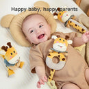 TUMAMA Baby Rattles 0-6 Months, 3 PCS Giraffe Baby Plush Rattles Sensory Toys with Teethers, Newborn Gifts for Babies 0-6 Months by TinyTreasures Baby Boutique