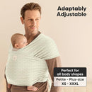 KeaBabies Baby Wrap Carrier - All in 1 Original Baby Carrier Newborn to Toddler Sling, Easy to Wear, Hands Free Bonding, Lightweight, Breathable Infant Wraps (Chevron Maze) by TinyTreasures Baby Boutique