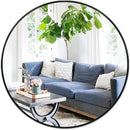 Fabuday Large Black Circle Mirror 36 Inch - Big Wall Round Mirror for Bathroom, Living Room, Bedroom, Hallyway, Matte Frame Metal Mirrors by CozyNest Decor
