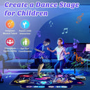 【Upgraded】KIZJORYA Dance Mat for Kids, Electronic Light-up Dance Pad with Wireless Bluetooth 5 Speeds 9 Levels, Dancing Mat for Toddlers Music Game Dance Toy for Girls Boys 3 4 5 6 7 8 9 10+ Year Old by TinyTreasures Baby Boutique