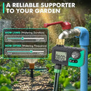 RESTMO Sprinkler Timer with Brass Inlet, Water Timer for Garden Hose, Rain Delay/Manual/Automatic for Outdoor Faucet, Drip Irrigation and Lawn Watering System by GreenHaven Gardens