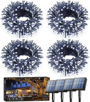 Voolex 4-Pack Solar Christmas String Lights Outdoor - 100LED 33FT Solar Powered LED String Light Waterproof with 8 Modes for Garden, Fence, Holiday, Party, Balcony, Xmas Decorations Cold White by GreenHaven Gardens