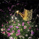 Solar Watering Can Lights Hanging Kettle Lantern Light - Waterproof Garden Decor Metal Retro Lamp for Outdoor Table Patio Lawn Yard Pathway with Hook by GreenHaven Gardens