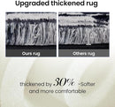 Super Soft Rug for Bedroom, 8x10 Ft Grey and Black Area Rug Classic Checkered Shaggy Rug Anti-Skid High Pile Soft Fluffy Fuzzy Carpet for Living Room Bedroom Kids Room Nursery, Dorm Home Decor by TinyTreasures Baby Boutique