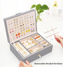 Womens Earring Jewelry Box for Girls Jewelry Earring Organizer Box Earring Holder Organizer for Girls Jewelry Organizer Earring Boxes for Women Girls Stud Earring Organizer Jewelry Box Grey by TinyTreasures Baby Boutique