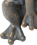 Glitzhome Stacked Frog Outdoor Statue Large Garden Sculpture Decoration, 28" H, Bronze by GreenHaven Gardens