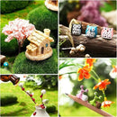 Skylety 64 Pieces Miniature Garden Accessories Mini Animals Miniature Ornament Kit Animal Figurines Miniature Micro Landscape Accessories for Dollhouse Decoration Plant House Decor by GreenHaven Gardens