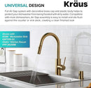 KRAUS Dishwasher Air Gap in Brushed Brass, KAG-1BB by CozyNest Decor