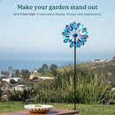 Wind Spinners for Yard and Garden, 84" Wind Spinners Outdoor Metal Extra Large, Wind Sculptures & Spinners with Stake, Yard Art Garden Decor Gift for Family by CozyNest Decor