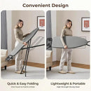 Yaheetech Ironing Board, Compact Iron Board with Cord Holder, Steam Iron Rest and Bottom Storage Tray, 9 Adjustable Heights & 3 Layer Cover, Folding Heavy Duty Ironing Board 52X14, Gray by CozyNest Decor