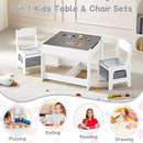 Kids Table and Chair Set, 3 in 1 Wooden Activity Table with Detachable Tabletop, Toddler Table and Chair Set with Storage Drawer, Kids Play Table for Children Art, Craft, Eating, Learning by CozyNest Decor