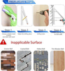 Dr.DJ Clothes Drying Rack Wall Mounted, Retractable & Foldable Clothes Hanger for Laundry Room Organization and Storage, Clothes Hanger Rack for Dorm, Closet, Balcony, Laundry Room(1P, Metal, White) by CozyNest Decor