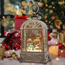 Christmas Snow Globes Lantern,Musical Snow Globes,Christmas Decorations Indoor for Home,Battery Or USB Powered,with 6 Hour Timer,Christmas Lantern for Festival Decoration,Reindeer Vehicle by CozyNest Decor