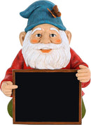 Mood Lab Garden Gnome with Chalkboard Sign - Funny Gnome Statue - 8.7 Inch Tall Lawn Figurine - for Outdoor & House Decor by GreenHaven Gardens