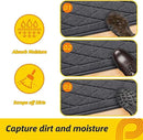JSEI Dirt Trapper Door Mat 32"x48", Non-Slip Washable Entryway Mats, Dog Door Mat, Stain Resistant and Absorbent Floor Mats, Low Profile Welcome Mat for Front Back Door, Dark Grey by CozyNest Decor