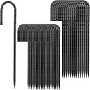 Rebar Stakes 12 inches 34-Pack Ground Stakes Heavy Duty J Hook Tent Stakes for Outdoor Decorations and Inflatables, Metal Yard Stakes for Fencing and Gardening, Gazebo and Swing Set Anchors by CozyNest Decor