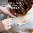 Olababy Fold N Go Silicone Baby Bib w Travel Case | Lightweight Design Eases Pressure Bruising for Infants & Toddlers by TinyTreasures Baby Boutique