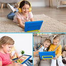 Kids Tablet｜Upgraded Android 14 Tablet 10 inch for Kids with Protective Case｜Octa-Core｜64GB｜1TB TF Card Expandable｜Dual Camera｜Parental Control｜Great Gift for Toddler(Blue) by TinyTreasures Baby Boutique