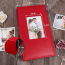 RECUTMS Photo Album 4x6 300 Photos Black Black Page PU Leather Pockets Pictures Albums Birthday Wedding (Red) by TinyTreasures Baby Boutique