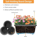 VECELO 5 Tier Vertical Garden Planter, Self Watering Stackable Planters with Wheels for Strawberries, Herbs, Flowers, Vegetables, Dark Gray by CozyNest Decor