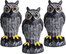 Galashield Owl Decoy | Plastic Owls to Scare Birds Away | Owl Statue for Garden & Outdoors - Pack of 3 by GreenHaven Gardens