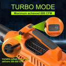 Leaf Blower Cordless with Battery - 40V Powerful Electric Leaf Blower, 600CFM &180MPH and Variable-Speed with 7.5Ah Battery and Charger for Lawn Care, Patio, Dust, Blowing Leaves (Orange) by GreenHaven Gardens