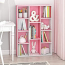 Furinno Luder Bookcase / Book / Storage , 11-Cube, White/Pink by TinyTreasures Baby Boutique