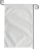 TOPFLAGS Sublimation Garden Flags Blank Garden Flag 12x18 Inch Double Side Custom Create Your Own Solid White Flag DIY Blanks Canvas Banner to Decorate by CozyNest Decor