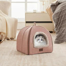 Cat Bed for Indoor Cats - Cat Cave Cat House Cats Tent with Removable Washable Cushioned Pillow, Soft and Self Kitten beds by CozyNest Decor