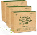 Poesie Laundry Detergent Sheets 3 Pack 480 Sheets 240 Loads Laundry Detergent for Travel Home Save Space Portable Laundry Strips Hypoallergenic Concentrated Soap Washing HE Fresh Scent by CozyNest Decor