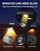 10 Pack Solar Fence Lights - 3 Modes, 9 Colors Outdoor Solar Lights, Waterproof IP 65, 35lm for Step, Stair, Deck, Wall, Patio, Walkway, Porch by GreenHaven Gardens