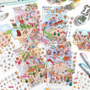 DIY 3D House Stickers, Cute 3D Cartoon Scene for Adult Kids Relief Stress Pass The Time,Cute Make Your Own House Stickers for Gifts Paint by Sticker.(4 Set) by TinyTreasures Baby Boutique
