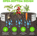 Durable -0.8MM Thick,Crimped Edge 6X3X1 FT Large Oval Galvanized Steel Raised Garden Bed/Galvanized Metal Planter Box for Planting in The Backyard/Garden (Silver, 72X36X12 Inches) by GreenHaven Gardens