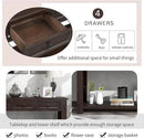 63" Solid Wood Console Table Sofa Table with Storage Drawers and Bottom Shelf,Farmhouse Entryway Table for Hallway Foyer,Sofa Couch Table,Fully Assembled (63" Espresso) by CozyNest Decor