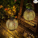 2Pack Outdoor Solar Lanterns Waterproof, Garden Gifts for Women, Rose Patio Garden Decor Lights , Warm White LED Table Lamp for Yard Art, Porch, Mothers Day Mom Grandma (Antique Bronze ) by GreenHaven Gardens