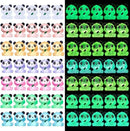 70Pcs Luminous Mini Resin Pandas, Tiny Resin Panda Figurines Miniature Resin Animals Figurines Glow in The Dark Mini Panda Figurines Bulk for Garden Landscape DIY Ornament Cake Topper Decor by GreenHaven Gardens