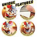 3D Mouse Sitting on Toilet - Mousehole Wall Sticker Decal - Removable Bathroom Decor - Kids Room - Peel & Stick - Whimsical Home Decor - MICESTERPIECE by CozyNest Decor