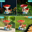Solar Gnome Statues Figurine Lights - Garden Lighting Outdoor Decorations, Gnome Sleeping Under Mushroom, Yard Art Lawn Ornaments for Porch Patio Balcony - Gnome Gifts for Women Mom by CozyNest Decor