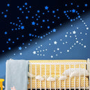 Glow in The Dark Stars for Ceiling, Luminous Wall Sticker, Kids Bedroom Wall Decal, Sticky Fluorescence Star, Gift for Boys and Girls (Blue) by TinyTreasures Baby Boutique