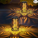 2 Pack Palm Leaves Solar Lantern, Solar Lights Outdoor Waterproof, Outside Hanging Lanterns Garden Lights for Yard Porch Decorative, Thanksgiving Birthday Mothers Day Gifts for Women Men Mom by GreenHaven Gardens