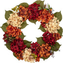 Fall Wreaths for Front Door, 20 inch Autumn Wreath with Hydrangeas Berries Fall Door Wreath Artificial Hydrangea Flowers Wreaths Autumn Decorations for Farmhouse Thanksgiving Harvest Door Wall Outside by CozyNest Decor