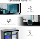 COTLIN 36" W Back Bar Cooler Beer Fridge Undercounter Refrigerator with LOW-E Glass Free Standing Beverage Refrigerator Adjustable Shelves for Soda Beer Wine, ETL NSF Approved by CozyNest Decor
